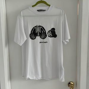 Palm Angels Skeleton Bear T- Shirt White